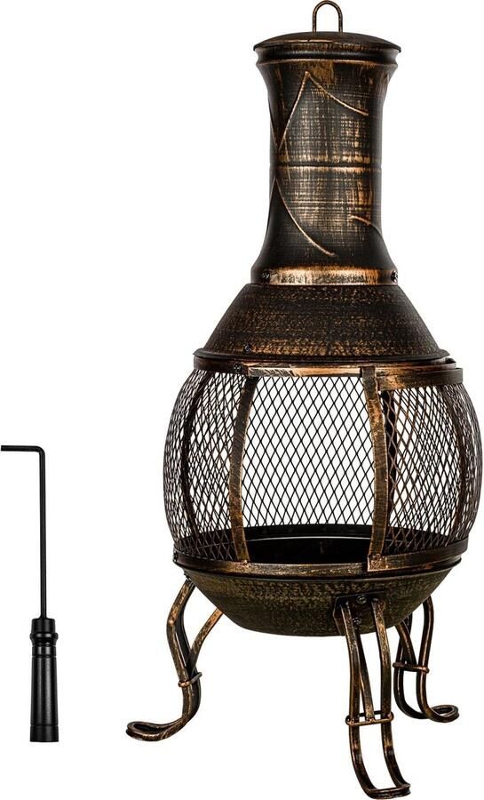 Stilista Terrashaard Vuurkorf Terrasverwarmer Sfeerhaard 98 cm Brons