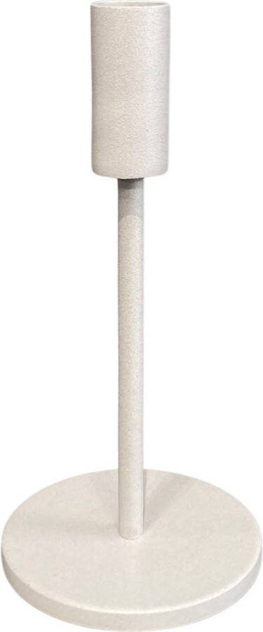 STILL Kandelaar Kaarsenstandaard Geschikt voor LED Kaars Ijzer Beige 22 cm
