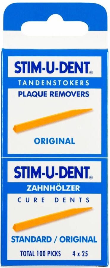 Stim-U-Dent Stimudent Origineel 4x 25 st Tandenstoker