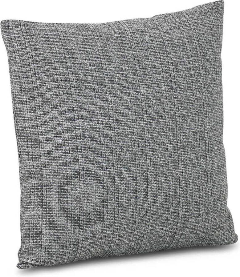 Stoff Miné sierkussen 60 x 60 cm Grijs-antraciet Afritsbaar Inclusief binnenkussen