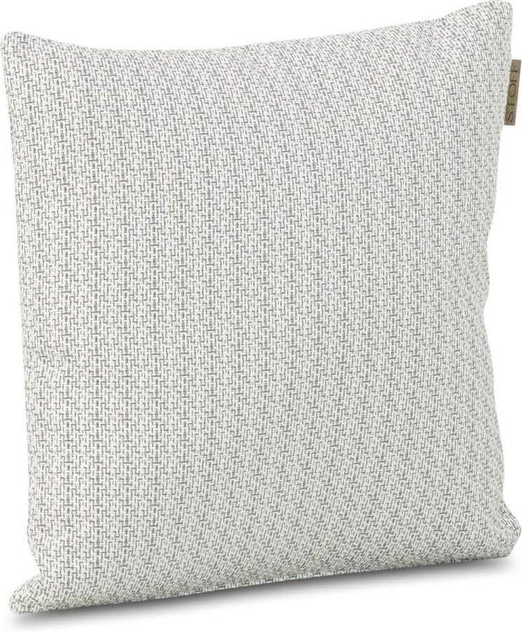 Stoff Misao sierkussen 45 x 45 cm Taupe-naturel-bruin Afritsbaar Inclusief binnenkussen