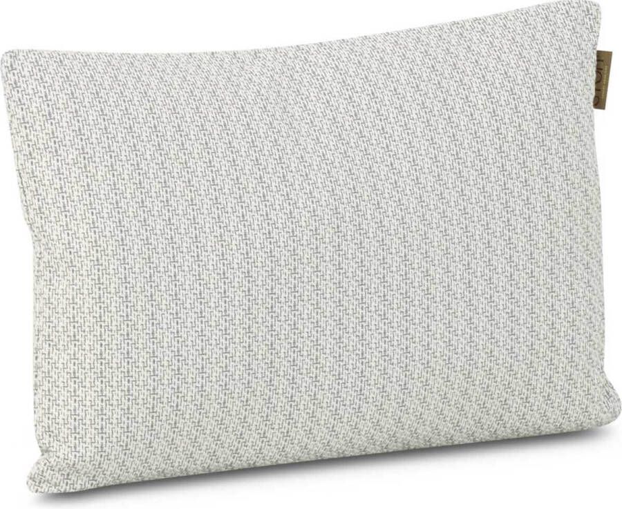 Stoff Misao sierkussen 60 x 40 cm Taupe-naturel-bruin Afritsbaar Inclusief binnenkussen