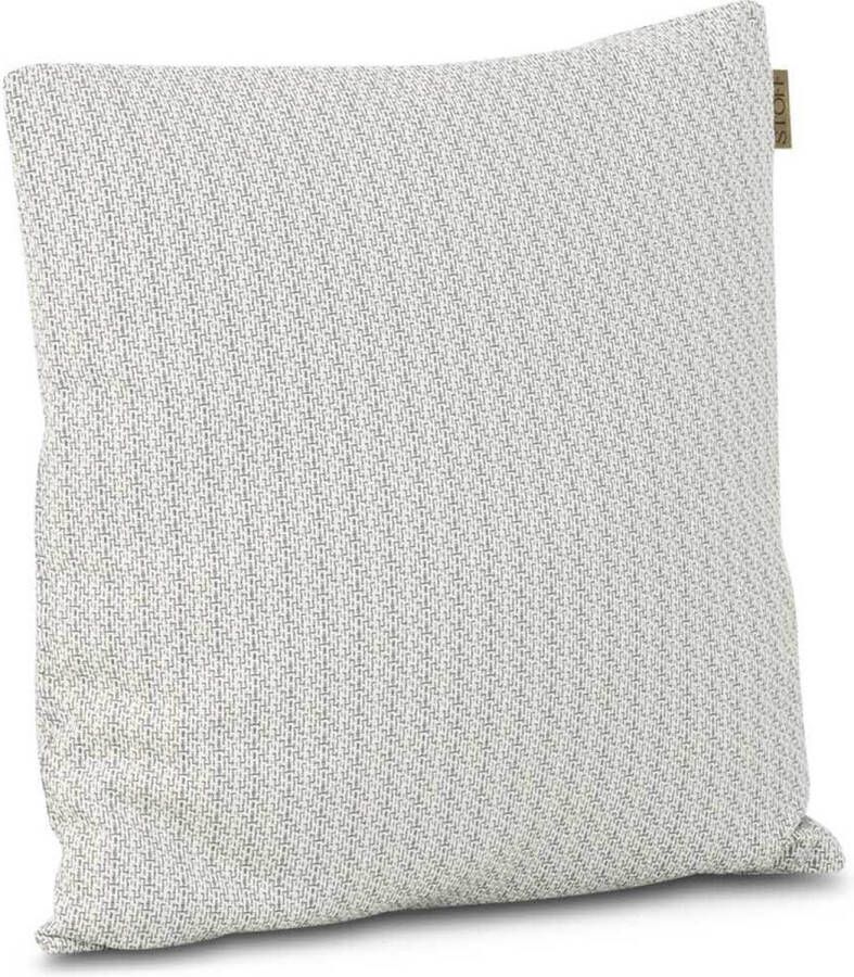 Stoff Misao sierkussen 60 x 60 cm Taupe-naturel-bruin Afritsbaar Inclusief binnenkussen