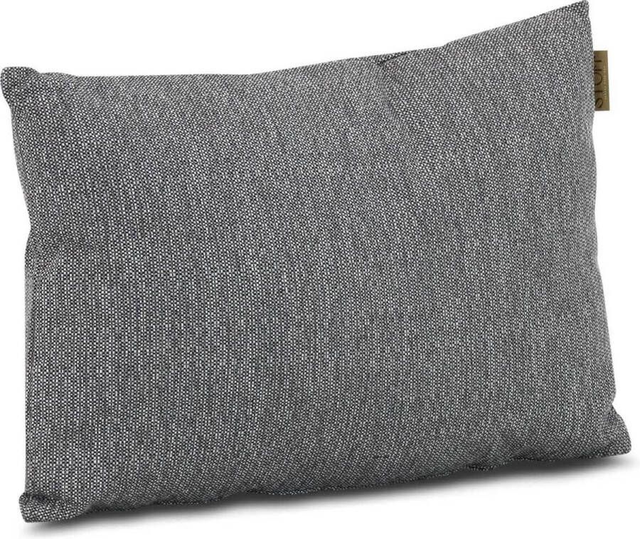 Stoff Mitsu sierkussen 60 x 40 cm Grijs-antraciet Afritsbaar Inclusief binnenkussen