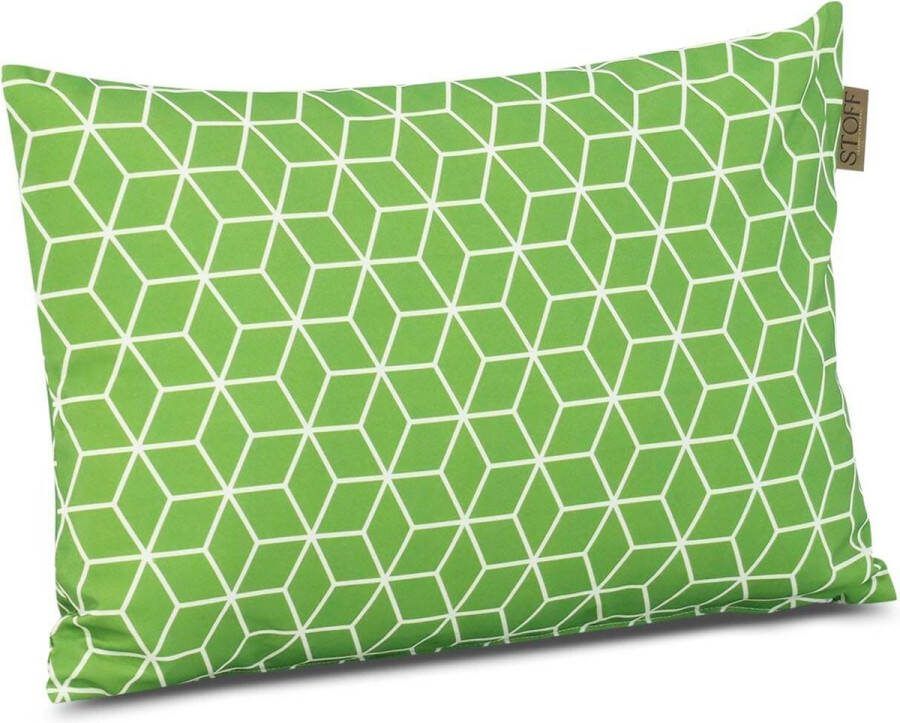 Stoff Morina sierkussen 60 x 40 cm Groen Afritsbaar Inclusief binnenkussen