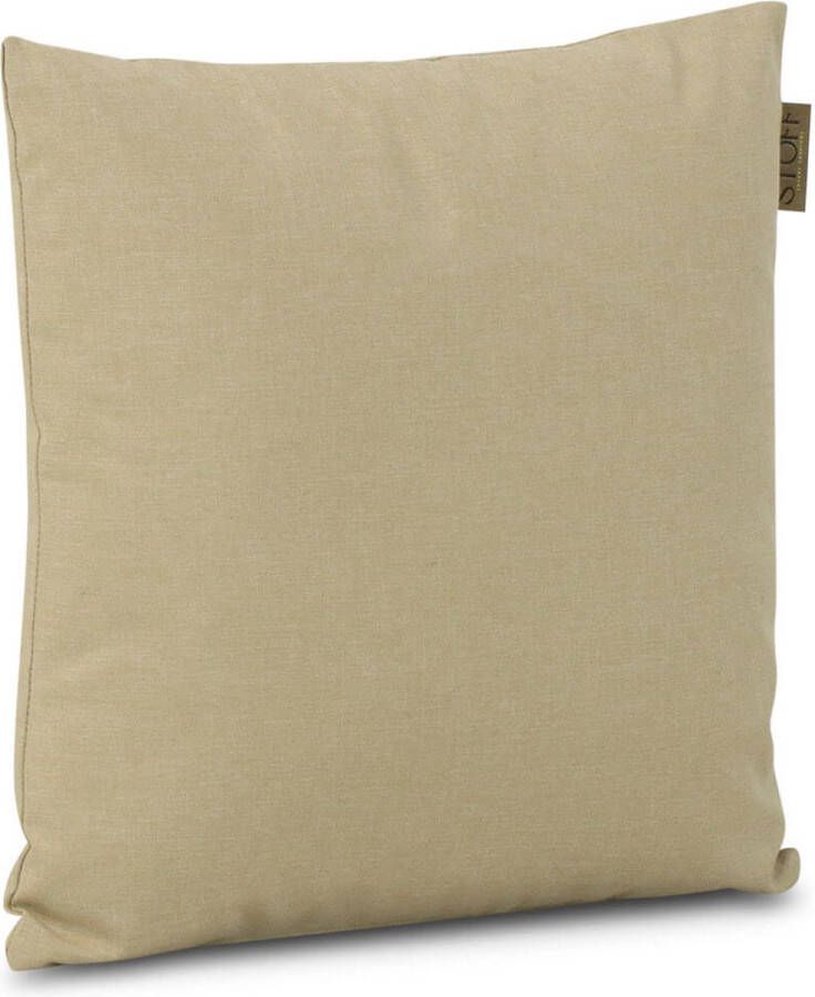 Stoff Shiho sierkussen 45 x 45 cm Taupe-naturel-bruin Afritsbaar Inclusief binnenkussen