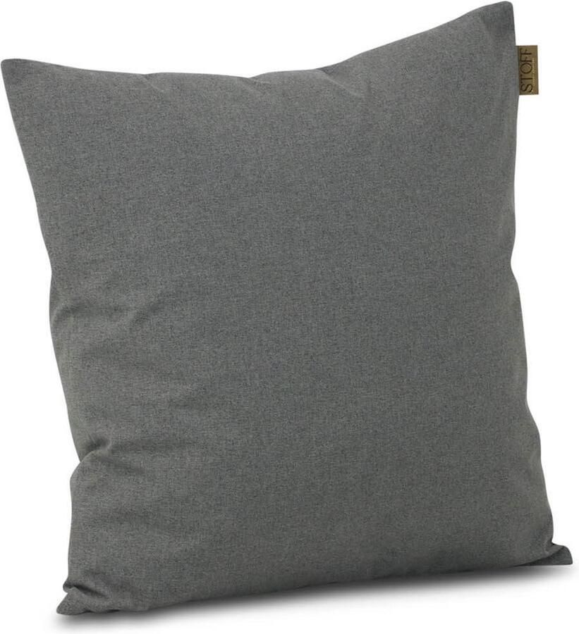 Stoff Miyo sierkussen 60 x 60 cm Taupe-naturel-bruin Afritsbaar Inclusief binnenkussen