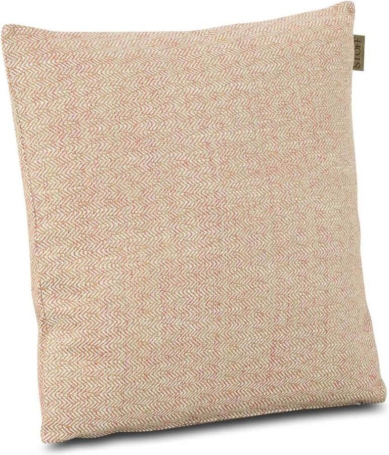 Stoff Yo sierkussen 60 x 60 cm Taupe-naturel-bruin Afritsbaar Inclusief binnenkussen
