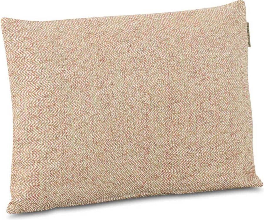 Stoff Yo sierkussen 60 x 40 cm Taupe-naturel-bruin Afritsbaar Inclusief binnenkussen