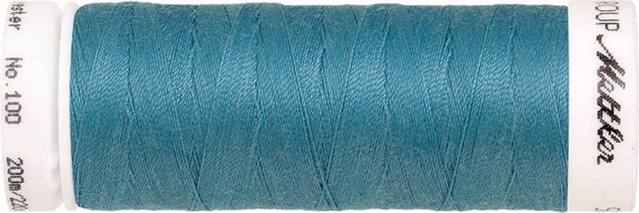 Stoffenboetiek Garen 2 stuks 200m gletsjer blauw 722 universeel naaigaren stikzijde