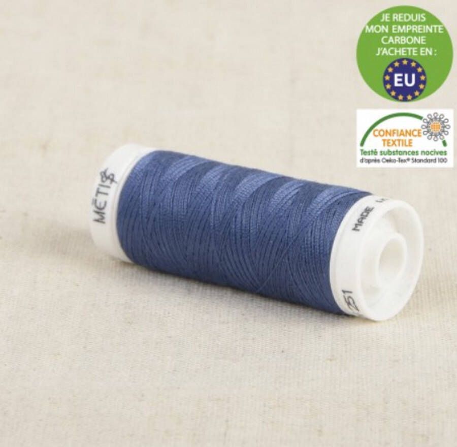 Stoffenboetiek Garen 2 stuks 200m marine blauw universeel naaigaren stikzijde