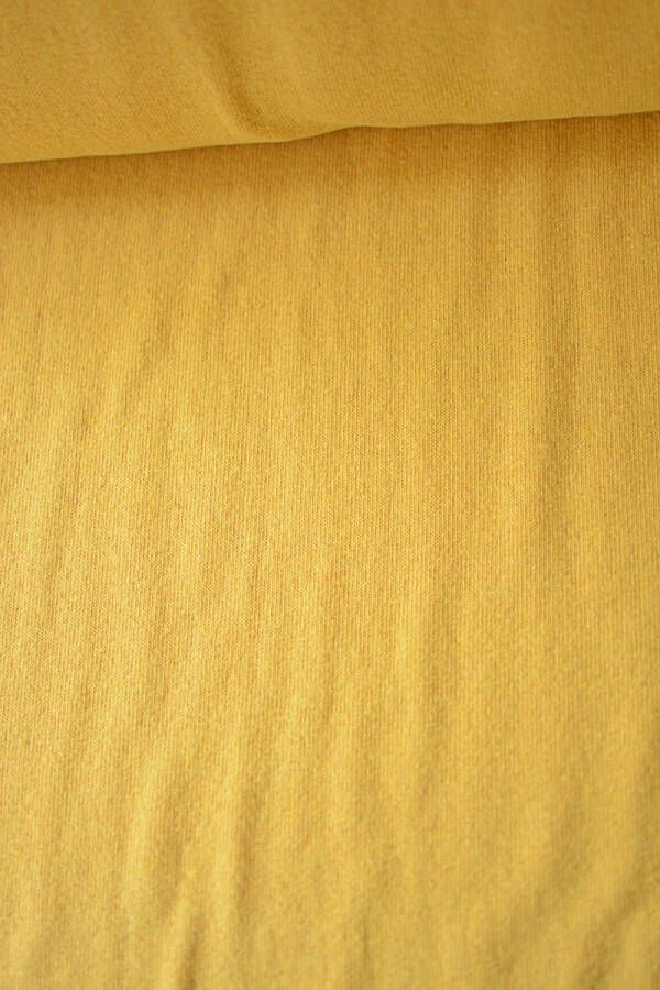 Stoffenboetiek Gebreide stof uni geel 1 meter modestoffen voor naaien stoffen