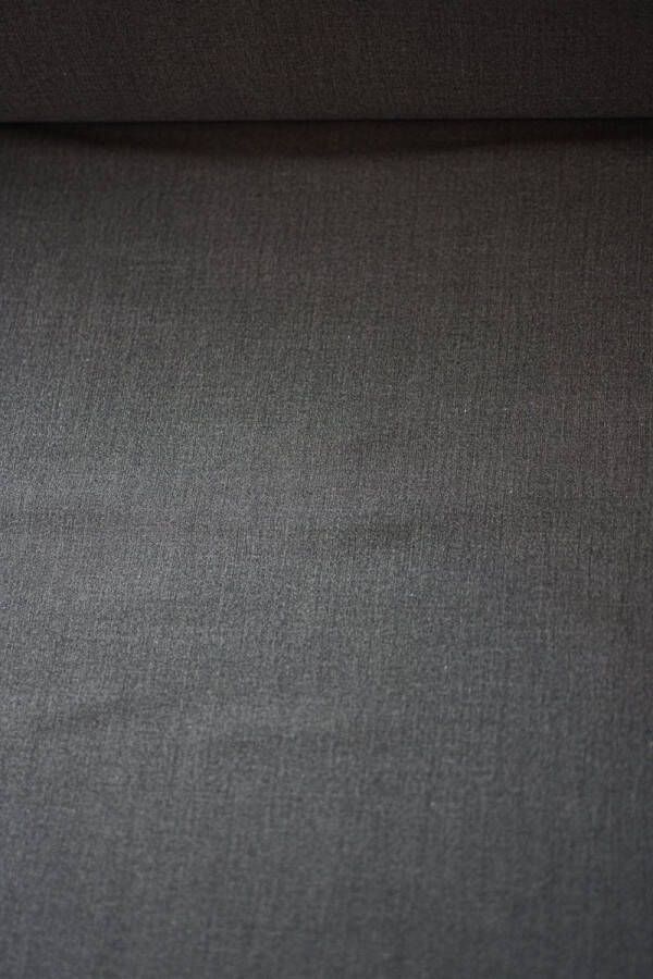 Stoffenboetiek Grijze uni stof voor broeken en jurken grijs gemeleerd 1 meter modestoffen voor naaien stoffen