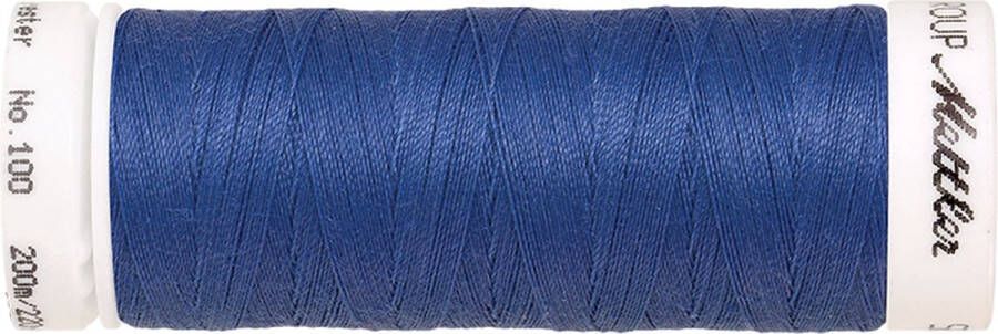 Stoffenboetiek 4 x Naaigaren stevig universeel 200m blauw 1464 polyester stikzijde 4 stuks