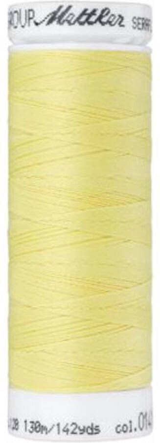 Stoffenboetiek Seraflex elastisch naaigaren 2 stuks pastel geel 141 2 bobijnen van 130meter
