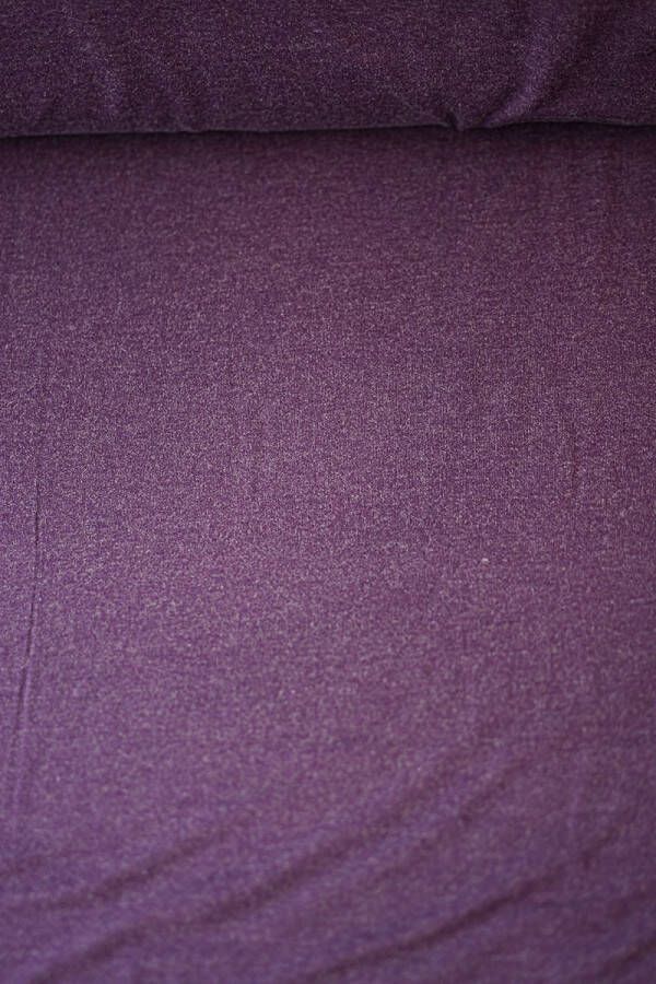 Stoffenboetiek Tricot melange paars ultrazacht 1 meter modestoffen voor naaien stoffen