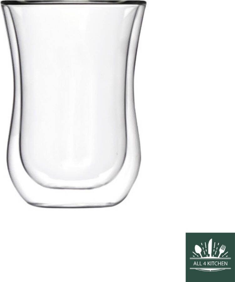 Stölzle Dubbelwandige glazen dubbelwandig koffieglas Coffee 'n more set van 2