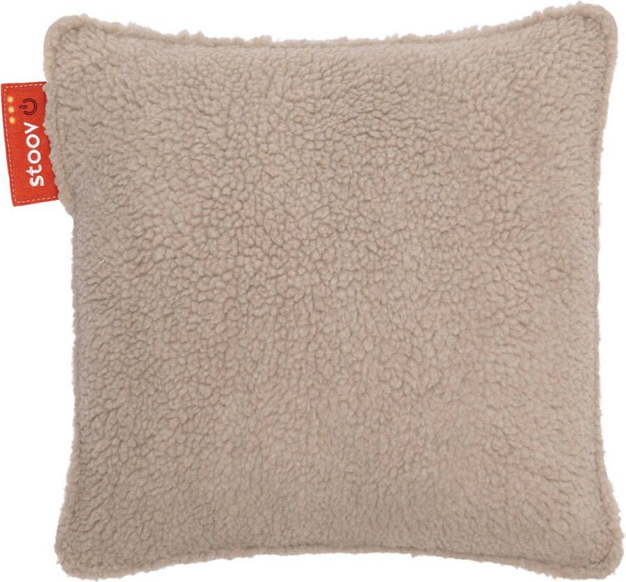 Stoov Warmtekussen Ploov Duurzaam & Draadloos Infrarood warmtekussen 45x45 Woolly Beige Standaard Batterij