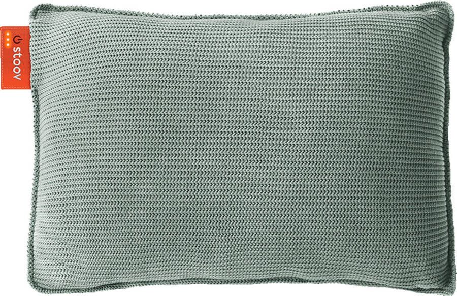 Stoov Warmtekussen Ploov Duurzaam & Draadloos Infrarood warmtekussen 45x60 Knitted Old Green Grote Batterij