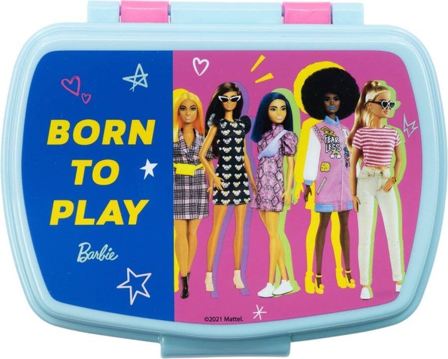 Stor S.L. Barbie Born To Play Broodtrommel