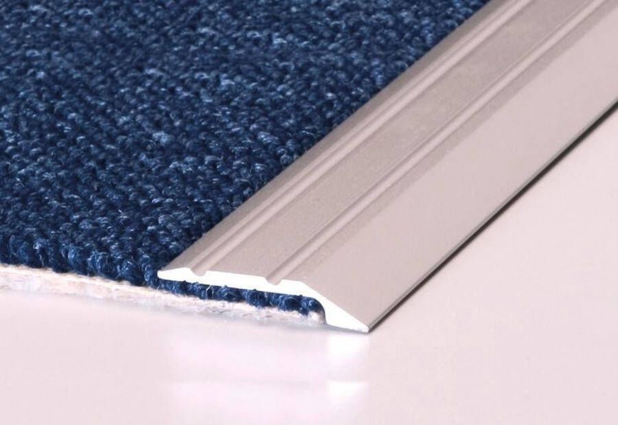 Storax Aluminium afwerkingsprofiel zelfklevend afsluitprofiel aanloopprofiel overgangsprofiel aflopend 6mm x 2 70 mtr