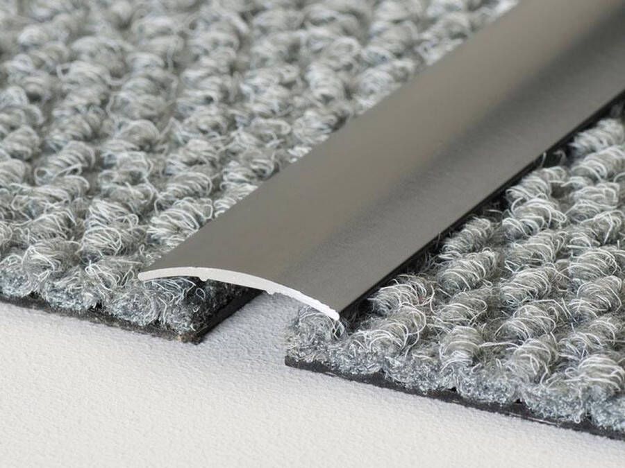 Storax Aluminium dorpelprofiel zelfklevend overgangsprofiel rond 30mm x 2 70mtr