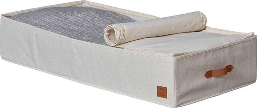 Merkloos Onderbed dekbedtas beige Store It 18 cm hoog