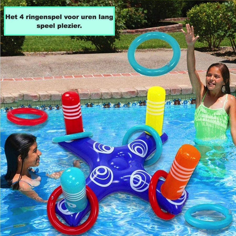 Geen merknaam Opblaasbaar Spel Water Fun Water Plezier Zomer Zwembad trendy Hip Spelen Water Pret WaterSport ringen Spel