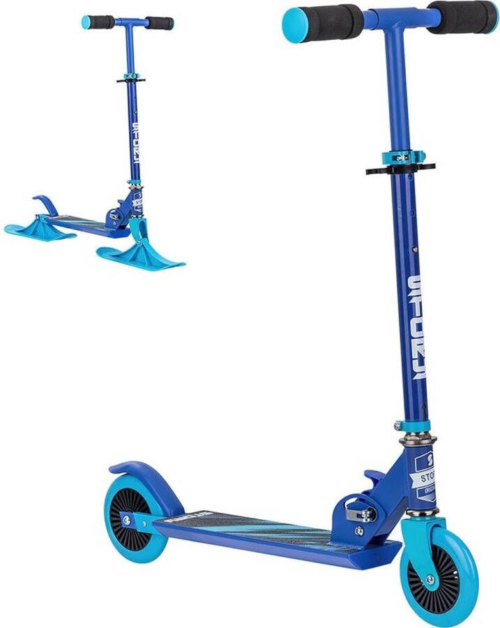 Story Freshie Verstelbare Kinderstep Sneeuwscooter Blue