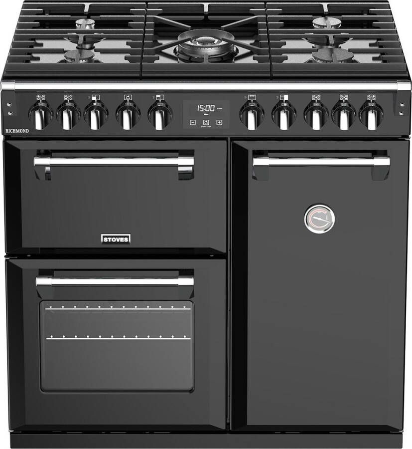 Stoves Richmond S900 DF Range-fornuis Gaskookplaat A Zwart