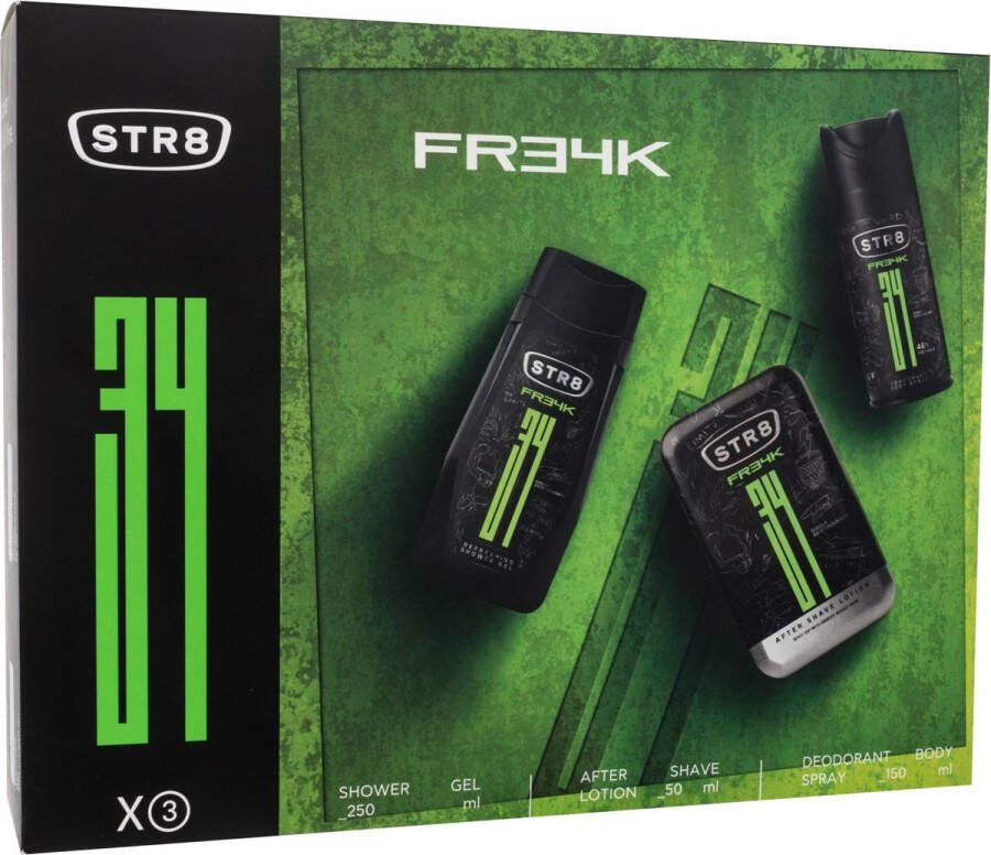 Str8 Fr34k Da!rkova! Sada Voda Po Holena 50 Ml Deospray 150 Ml A Sprchova1 2 Gel 250 Ml