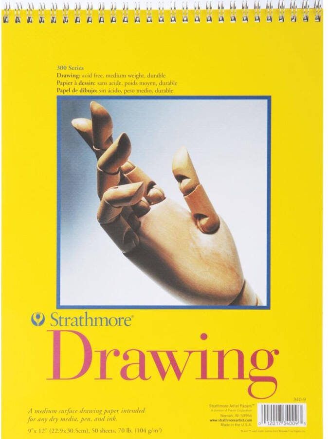 Strathmore drawing pad tekenblok met spiraal 340-9
