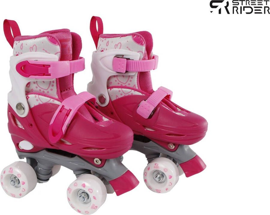 Street Rider Rolschaatsen Verstelbaar Skeelers Roze Grijs