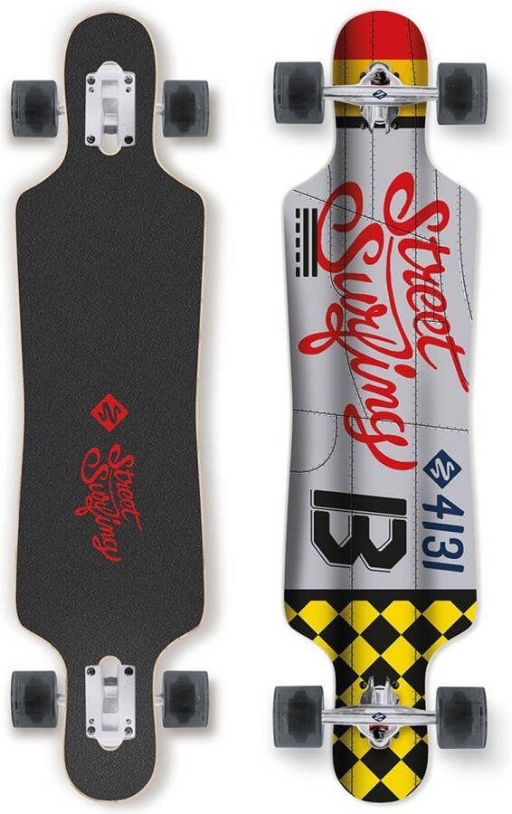 StreetSurfing Street Surfing Freeride Dropthrough 39´ Curve 4131 Longboard 39´´ Zilver