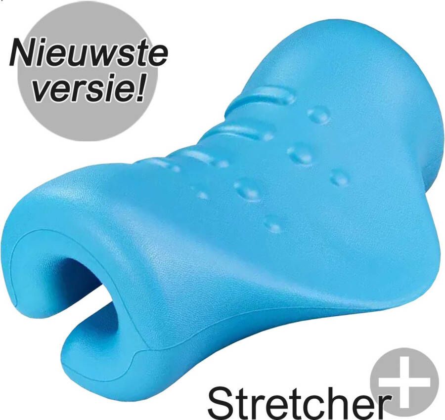 Stretcher+ Nekstretcher Neck releaser Nekmassage Apparaat Nek massagekussen Voor Nek- Schouder- en Rugklachten – Verbeterde drukpunten – Medisch schuim