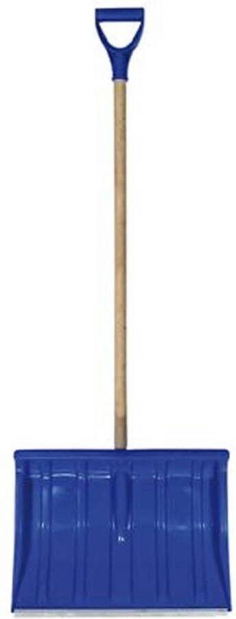 Streuding Sneeuwschep kunststof 50cm met aluminium strip blauw