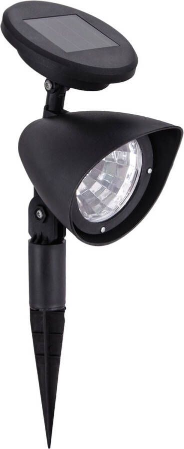 STRÜHM IBRA Solar Prikspot Buiten – Solar Tuinverlichting – Zonne Energie Buitenverlichting – Buitenlamp – Sfeer Verlichting 27.5 x 8.7 x 14.5 cm – Zwart SET VAN 5 STUK
