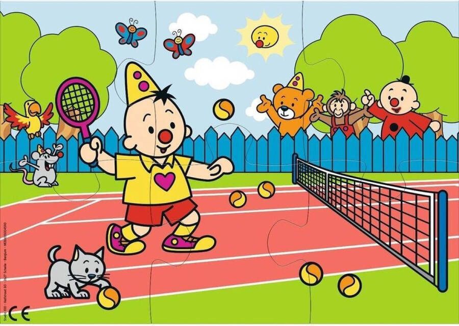 Studio 100 Legpuzzel Bumba Tennis 34 Cm Karton Blauw 6 Stuks