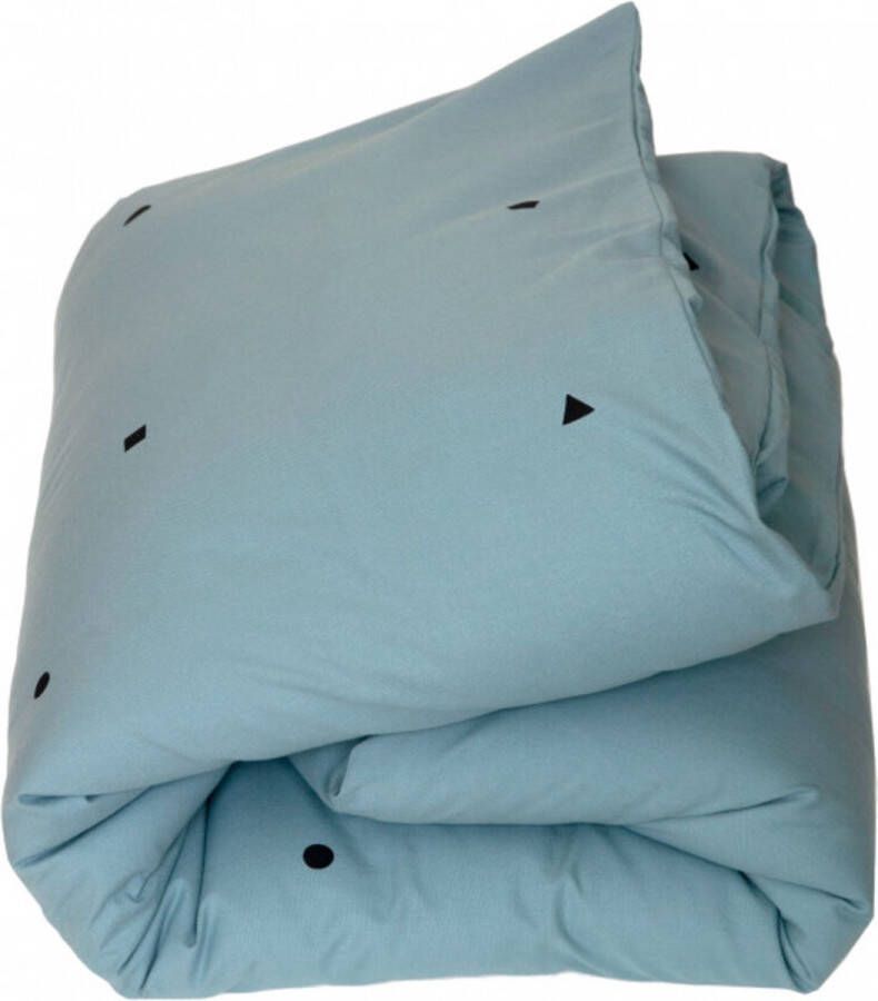 Studio Ditte kinderdekbedovertrek blokken 140x200 blauw