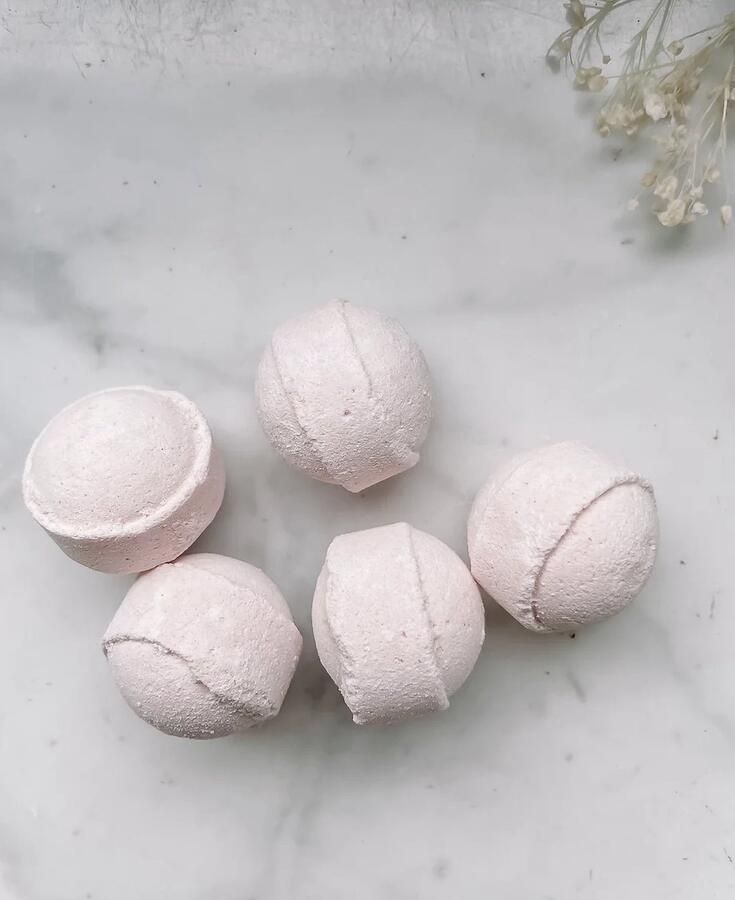 Studio Freem Mini bruisbal Badbruisbal Roze Ongeveer 2 5 tot 3cm Set van 10
