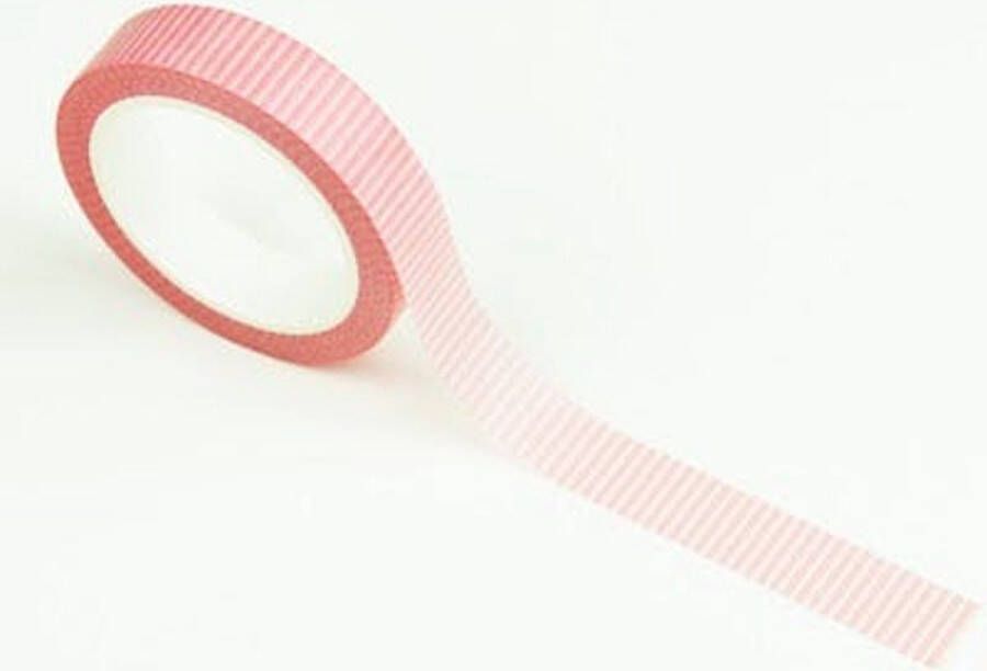 Studio Ins & Outs Effen Washi Tape All soft pink stripes