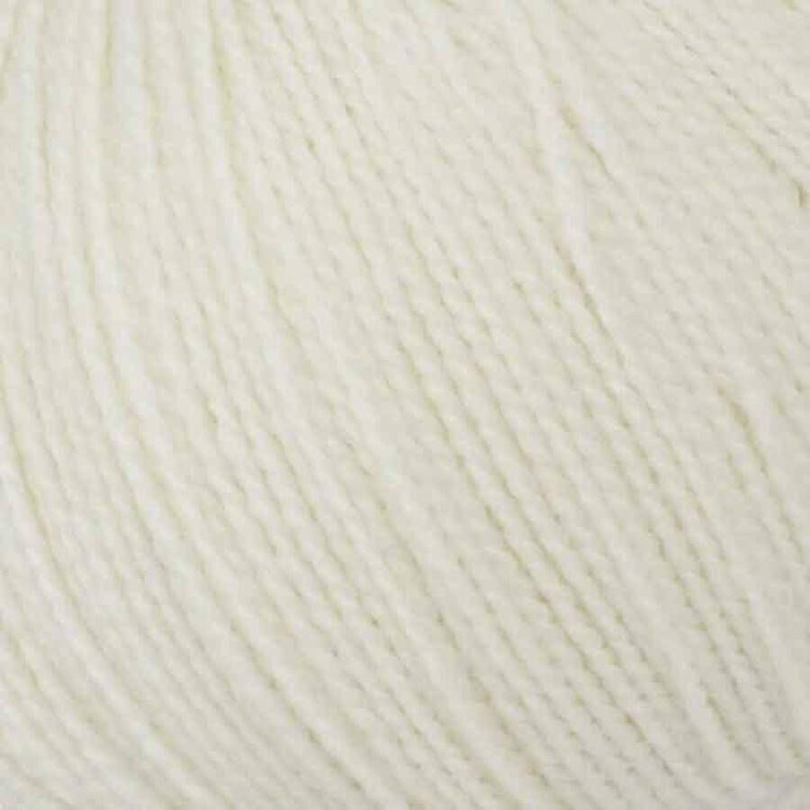 Studio Koekoek Lanita Ecologische wol 100% merino breiwol 50 gram voor breinaald 4 tot 4 5mm 001 White