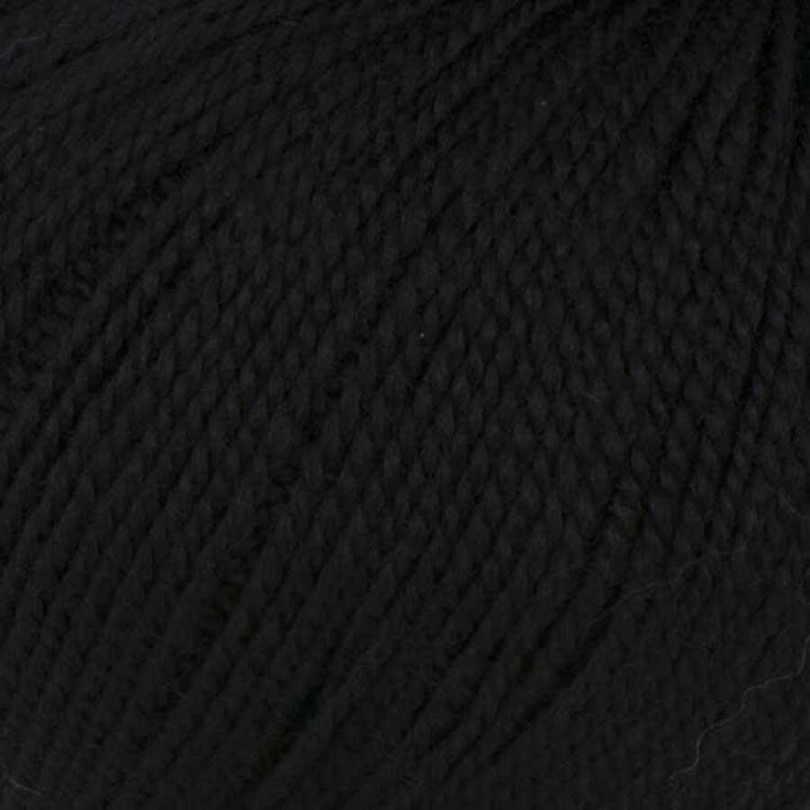 Studio Koekoek Lanita Ecologische wol 100% merino breiwol 50 gram voor breinaald 4 tot 4 5mm Zwart