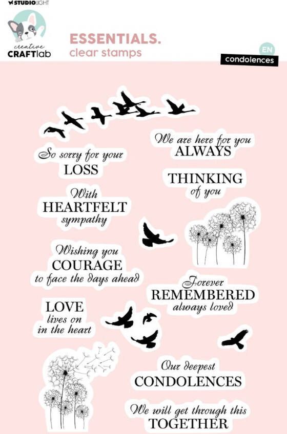 Studio Light Clear stamps Condolences Essentials nr. 725
