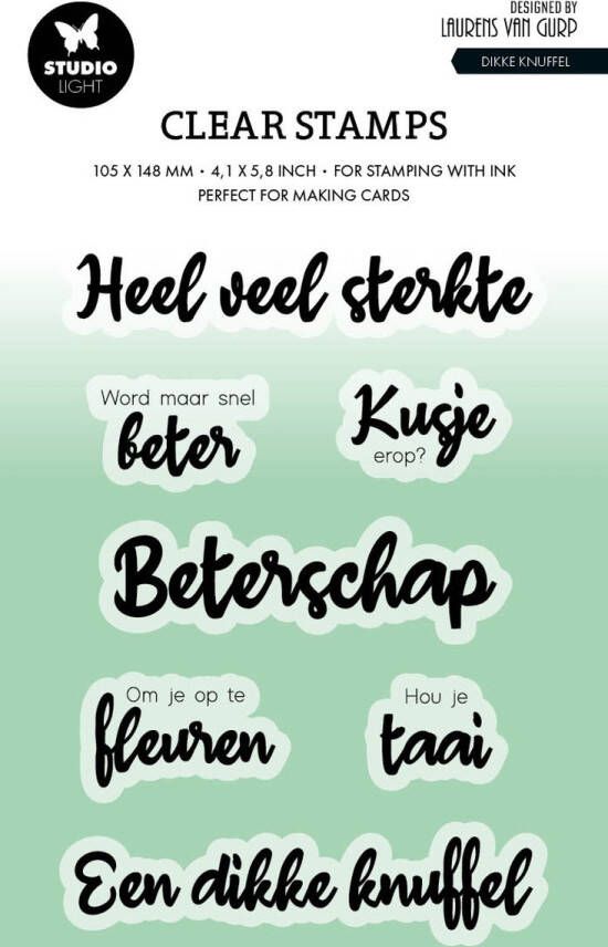Studio Light Clear stamps Dikke knuffel NED by Laurens nr. 568