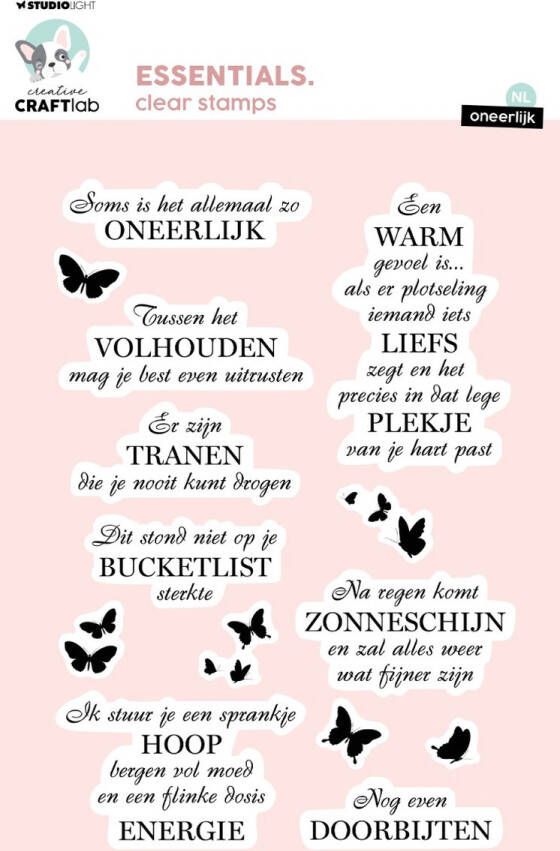 Studio Light Clear stamps Oneerlijk Essentials nr. 726