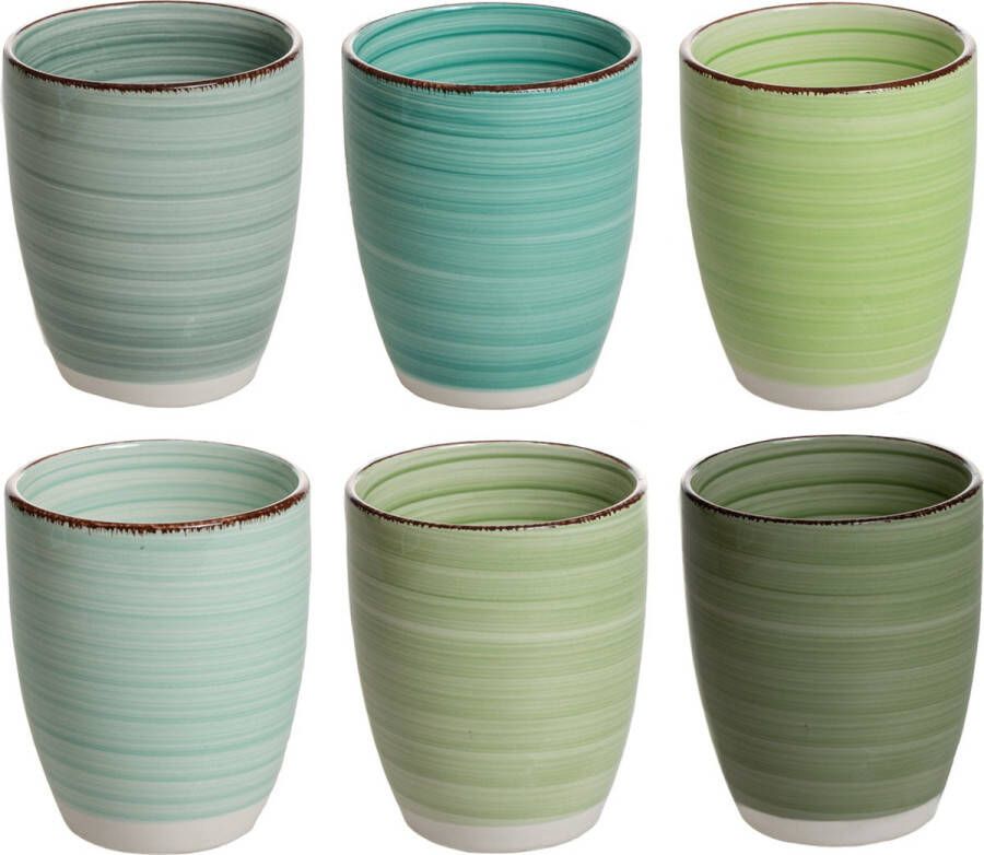 Cookinglife Studio Tavola Koffiekopjes Summer Green 160 ml 6 stuks