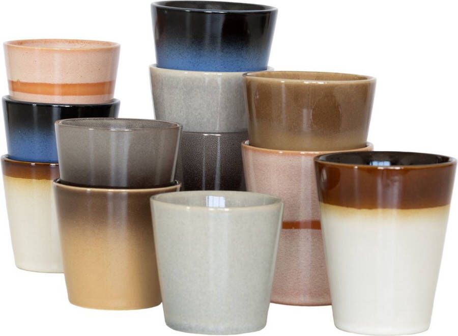 Studio Tavola Koffieset Earth (bekers & koffiekopjes) 12 stuks