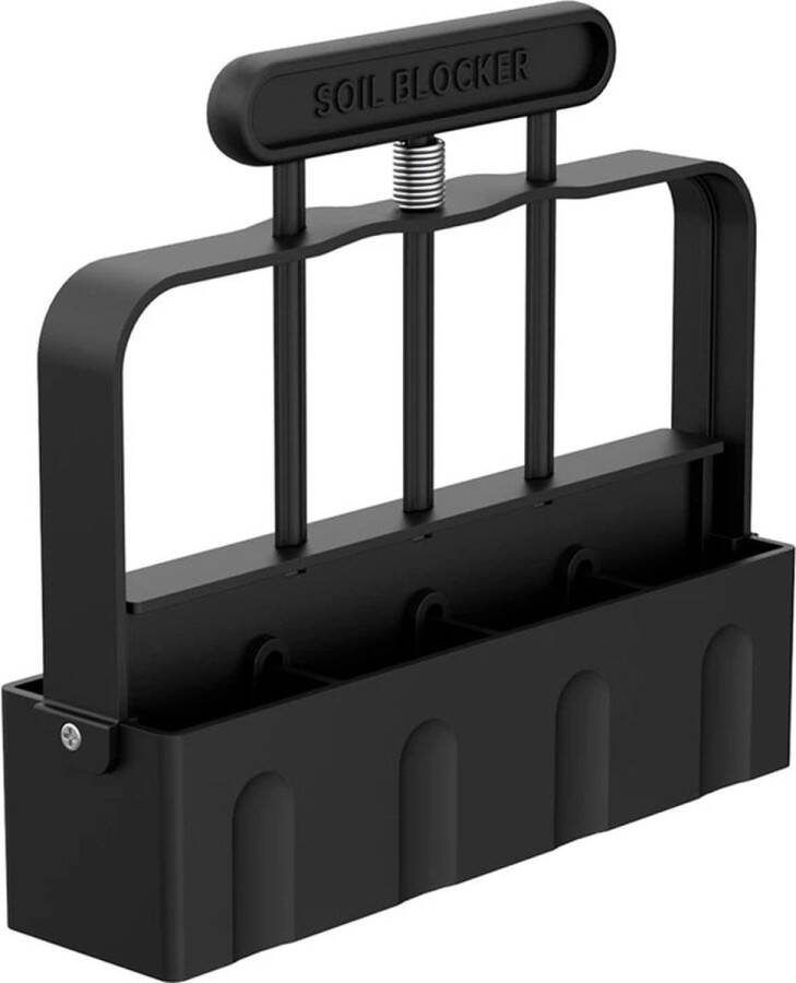 Stuyver Pottenpers Kunststof 5x5 cm Stekpotjes Kweekpotten plastic Kweekbak Potjesmaker Potten pers Perspotjes Potpers Pottenpers voor perspotjes Soil Blocker Soil block press Grondstempel Grondkluitmaker Aardeblokker Potgrondpers