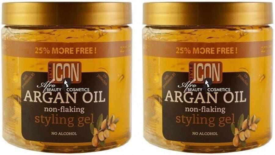 Style Icon Argan Oil Styling Gel Multi Pack 2 x 525 ml